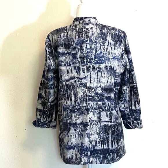 Chico's Silk/Cotton Long Jacket, Size XL (Chico's 2), Fully Lined, Lightweight - Picture 2 of 3